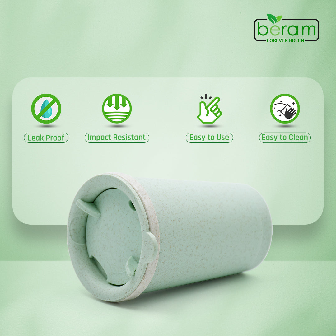 Wheat Straw 300 ml Cup With Lid