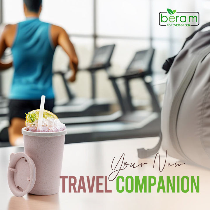 Wheat Straw 300 ml Cup With Lid