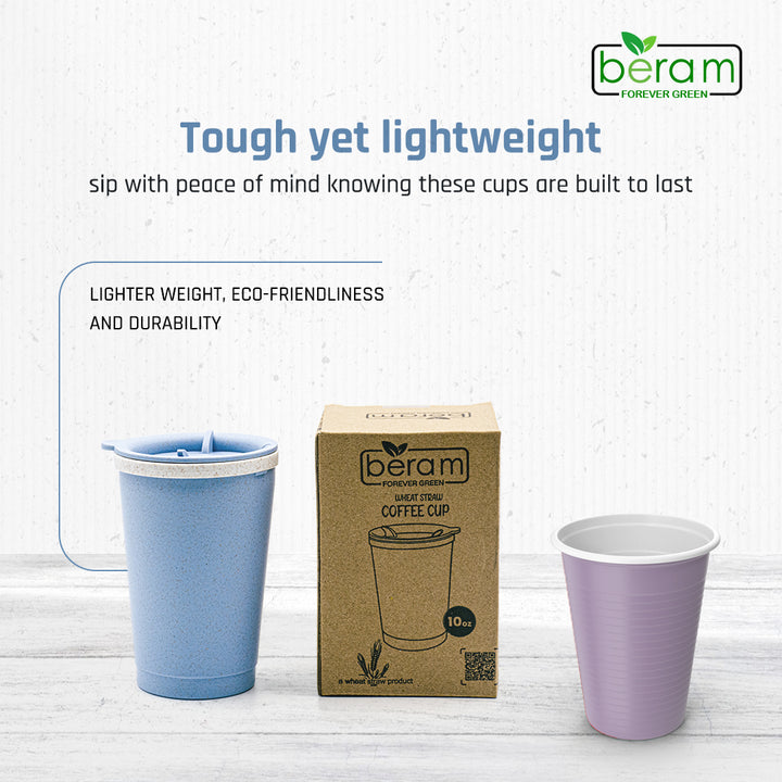 Wheat Straw 300 ml Cup With Lid