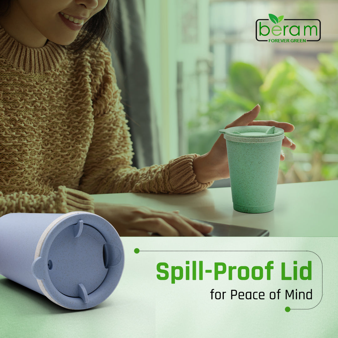 Wheat Straw 300 ml Cup With Lid