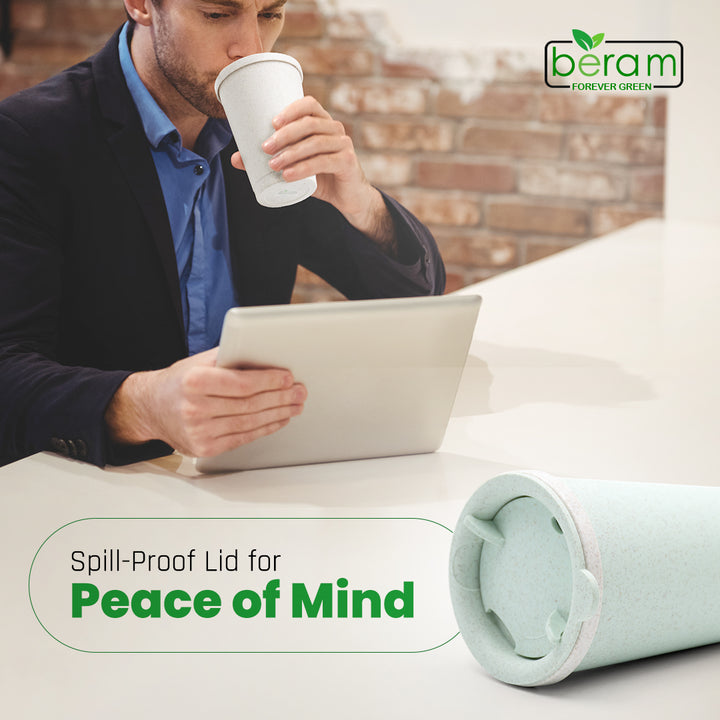 Wheat Straw 300 ml Cup With Lid