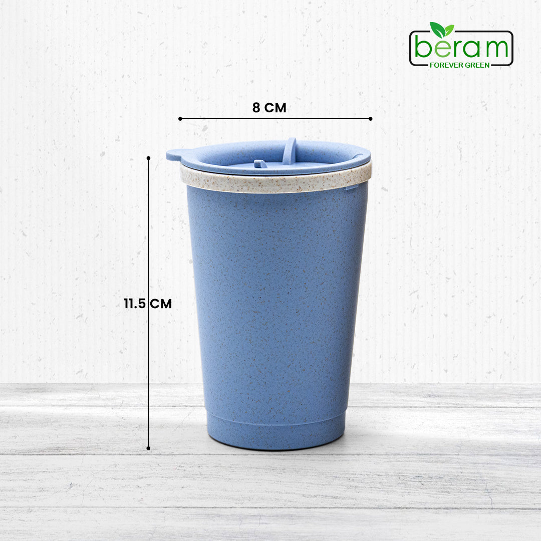Wheat Straw 300 ml Cup With Lid