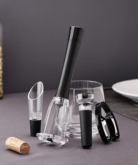 Transparent Wine Opener Set
