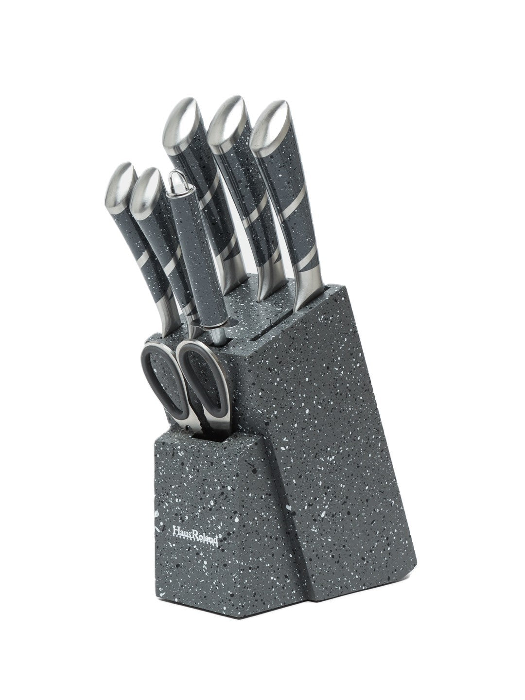 8 Pieces Kitchen Knife & Utensil Set with Steel Handles