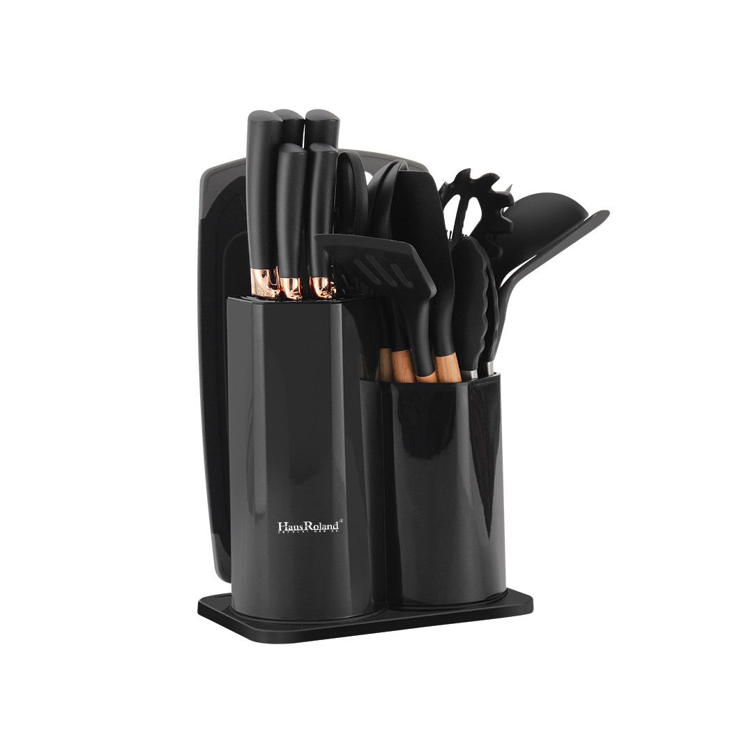 19 Pieces Kitchen Knife & Utensil Set