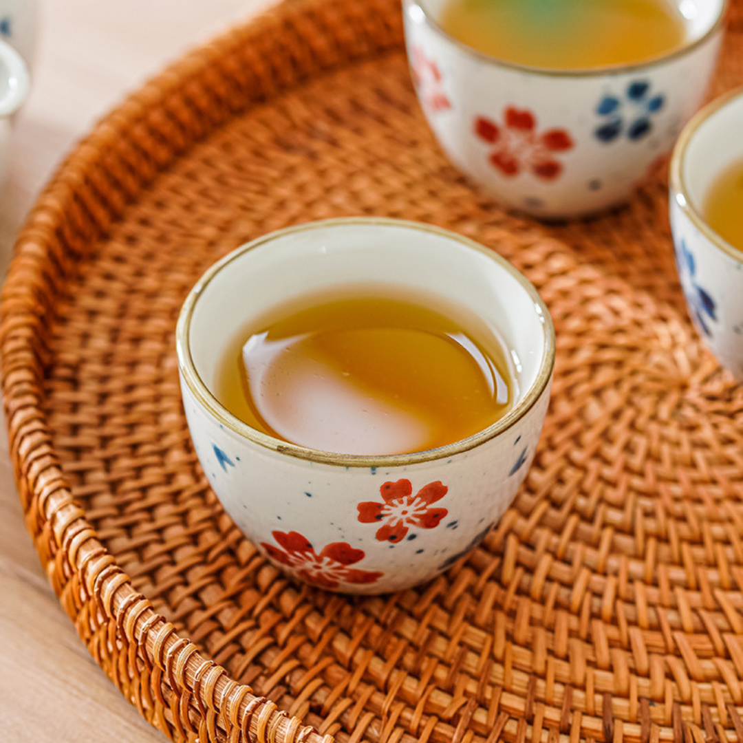 Porcelain Tea Set Multicolored