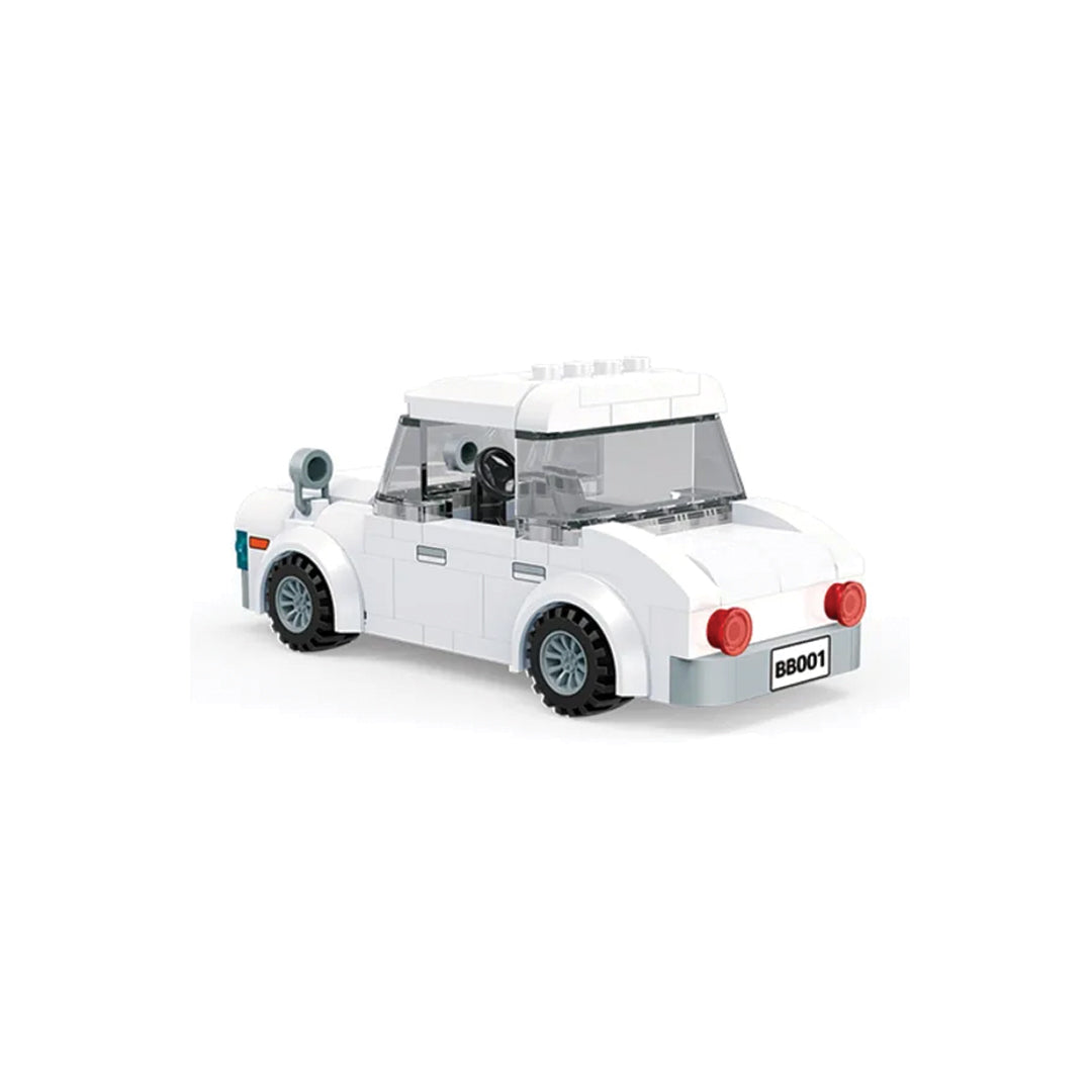 BanBao Dad’s Car Building Set – Chibi Maruko Chan Series Construction Toy for Kids Ages 4–10 | Includes White Family Car & 2 Character Figures | Fun Role Play & Assembly Toy | Compatible with Major Brick Brands | Ideal for Fans & Young Builders