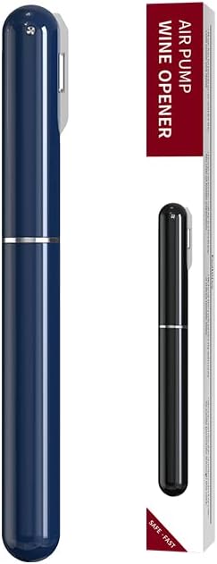 BERAM Manual Wine Opener Pen Design Air Pump Bottle Opener Stainless Steel Needle Microneedle Cork Piercer Corkscrew Portable Wine Accessories Travel-Friendly Multi-Opener