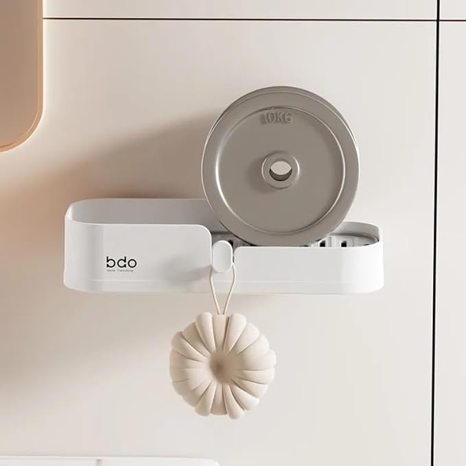 Wall-Mounted Soap Rack – Durable Plastic Soap Holder with Drainage for Bathroom & Kitchen Organization. Space-Saving, Easy-to-Install Soap Dish Keeps Bars Dry and Long-Lasting.