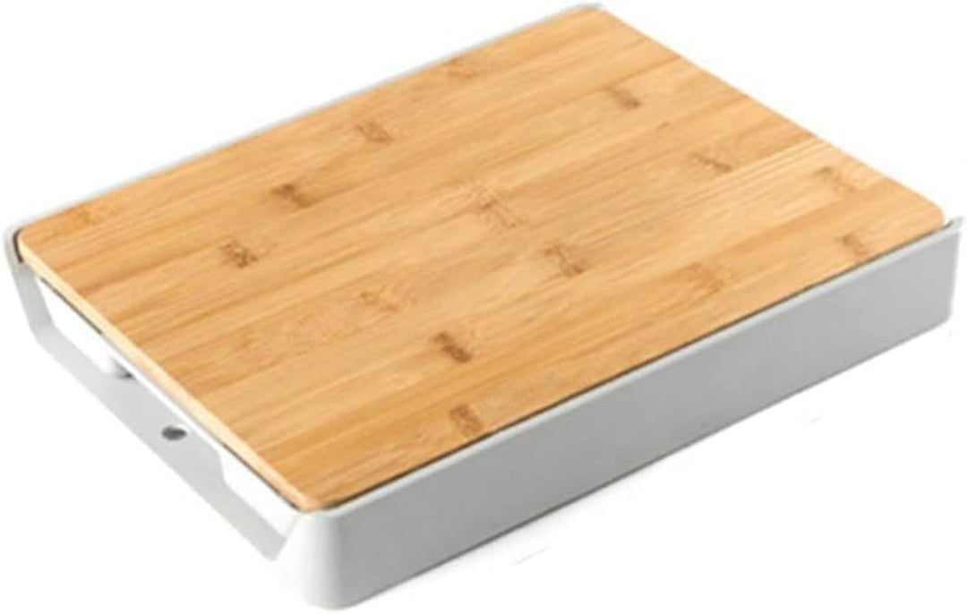 BERAM Bamboo Chopping Board, Wooden Cutting Board for Kitchen Use, Food Storage Mechanism, Wall Mounted Design, Multi-Purpose Surface Protector