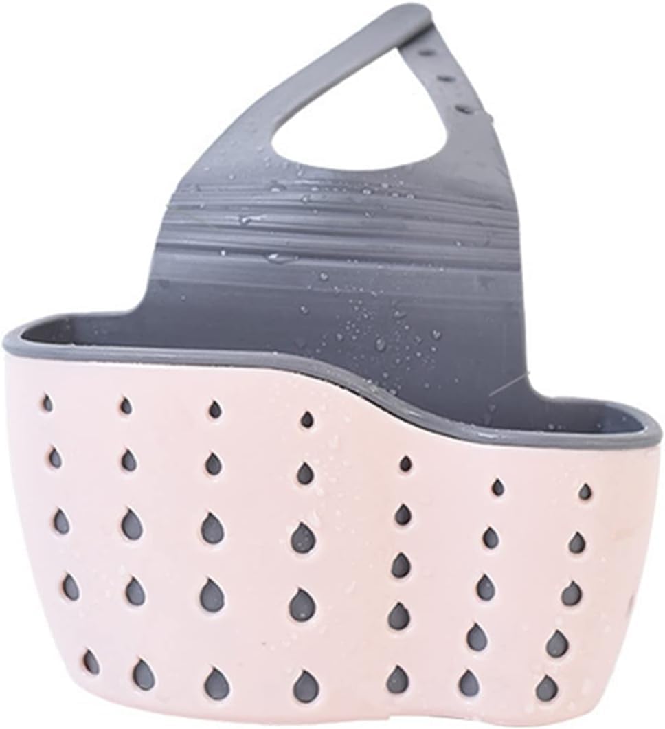 BERAM Kitchen Sink Organizer, Sponge Holder, Storage Basket, Soap Sponge, Drain Rack Holder for Sponges, Soaps and Cleaning Brushes, Sink Accessories
