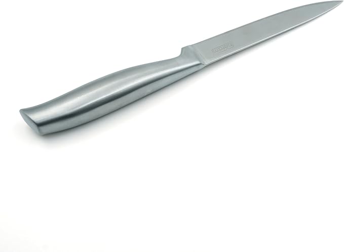 BERAM 5 Inch Utility Knife, High Carbon Stainless Steel Blade with Hollow Stainless Steel Handle, Precision Cutting Tool for Fruits, Vegetables, and Meats, Sleek and Durable Kitchen Essential