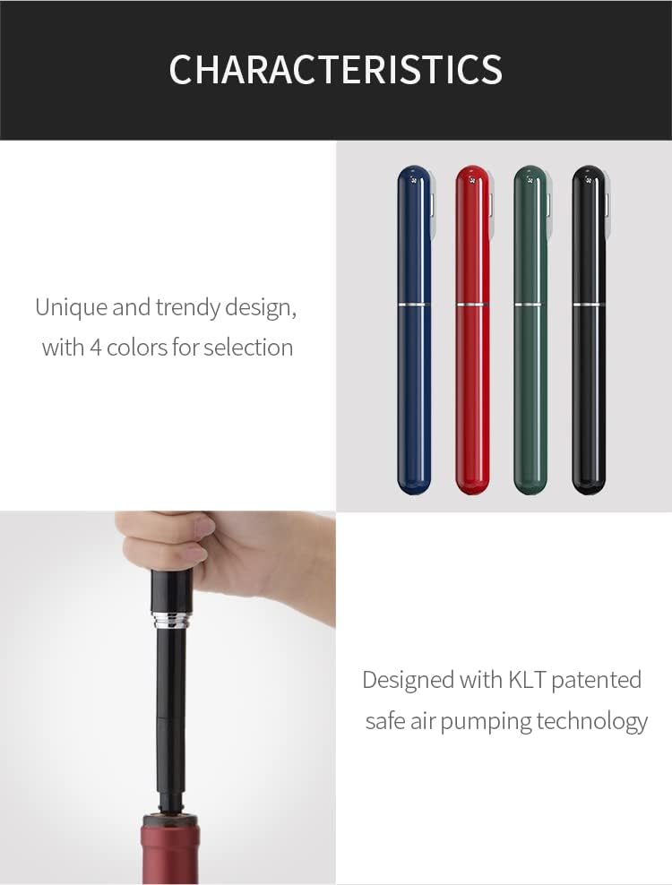 BERAM Manual Wine Opener Pen Design Air Pump Bottle Opener Stainless Steel Needle Microneedle Cork Piercer Corkscrew Portable Wine Accessories Travel-Friendly Multi-Opener
