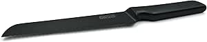 BERAM 8 Inch Bread Knife, Black Oxide Coated High Carbon Stainless Steel Serrated Blade with SS430 Handle, Sleek and Durable Slicer for Bread, Baked Goods, and Crusty Loaves