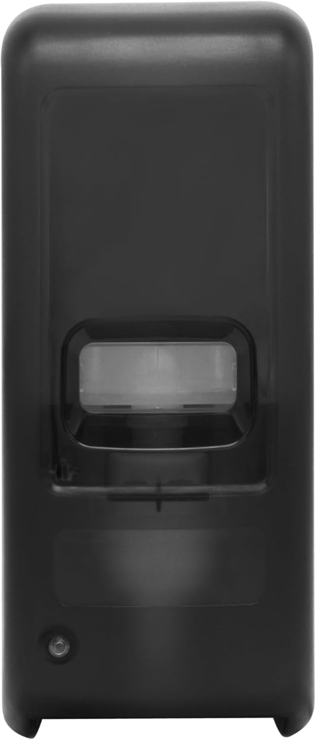 Automatic Soap Dispenser Wall Mounted 1000ml Touchless Infrared Sensor Dispenser Battery Operated Refillable bottle and soap pumpTranslucent Black for Home Office & Commercial Use