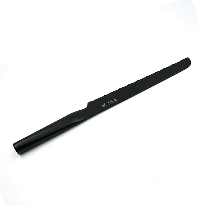BERAM 8 Inch Bread Knife, Maifan Stone Coated High Carbon Stainless Steel Serrated Blade with SS430 Handle, Non-Stick and Scratch-Resistant Slicer for Artisan and Everyday Breads