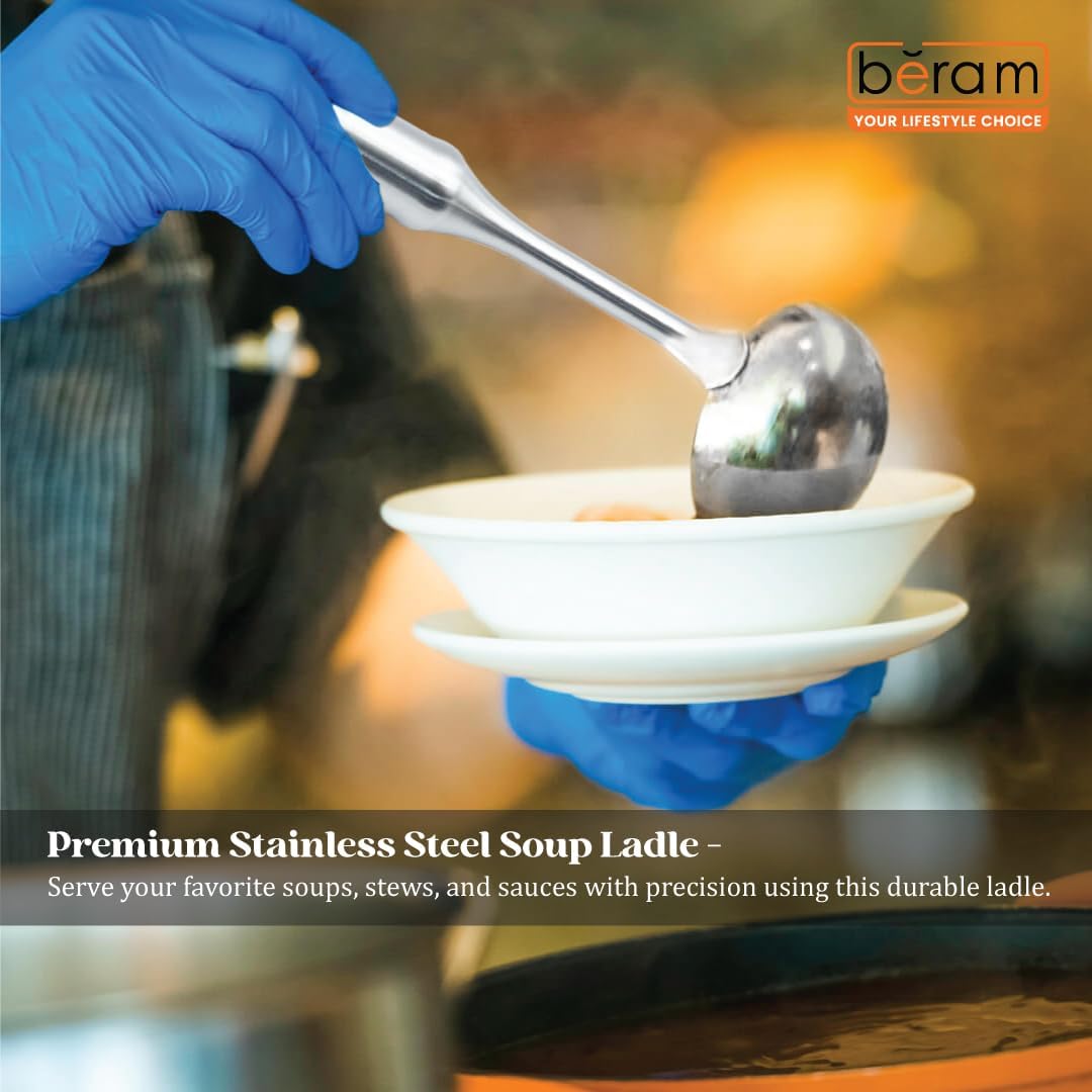 Stainless Steel Bamboo Soup Ladle