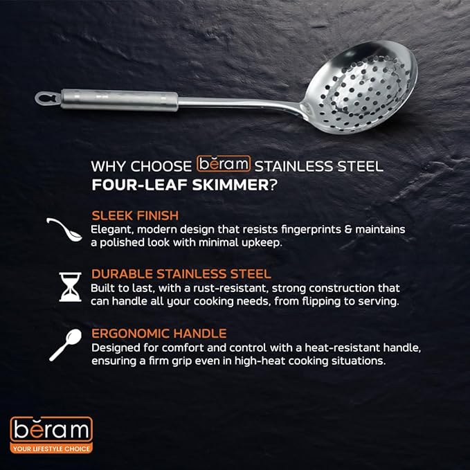 Stainless Steel Four Leaf Skimmer