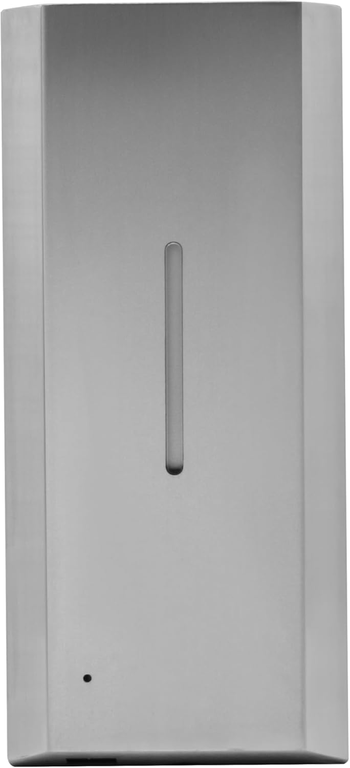 Automatic Soap Dispenser Wall Mounted 1000ml Touchless Infrared Sensor Dispenser Stainless Steel Finish Battery Operated for Commercial & Home Use