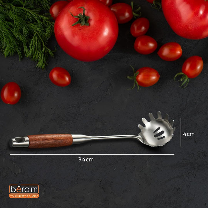 Stainless Steel Wooden Pasta Server