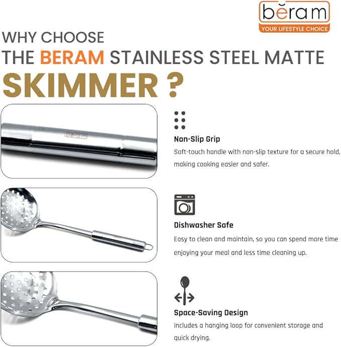 Stainless Steel Matte Skimmer