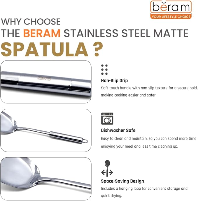 Stainless Steel Matte Spatula