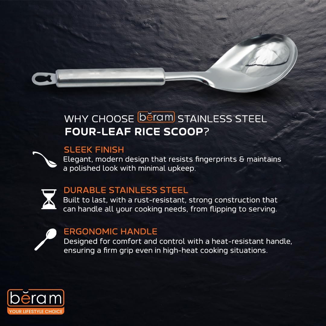 Stainless Steel Four Leaf Spatula