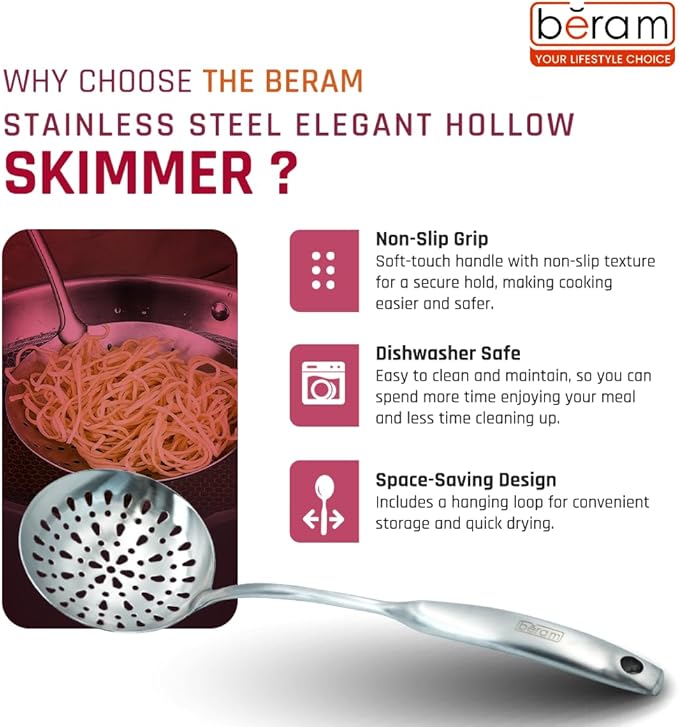 Stainless Steel Elegant Hollow Skimmer