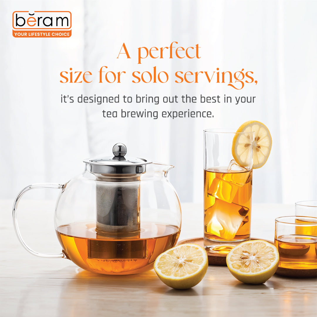 Trunkless Glass Teapot