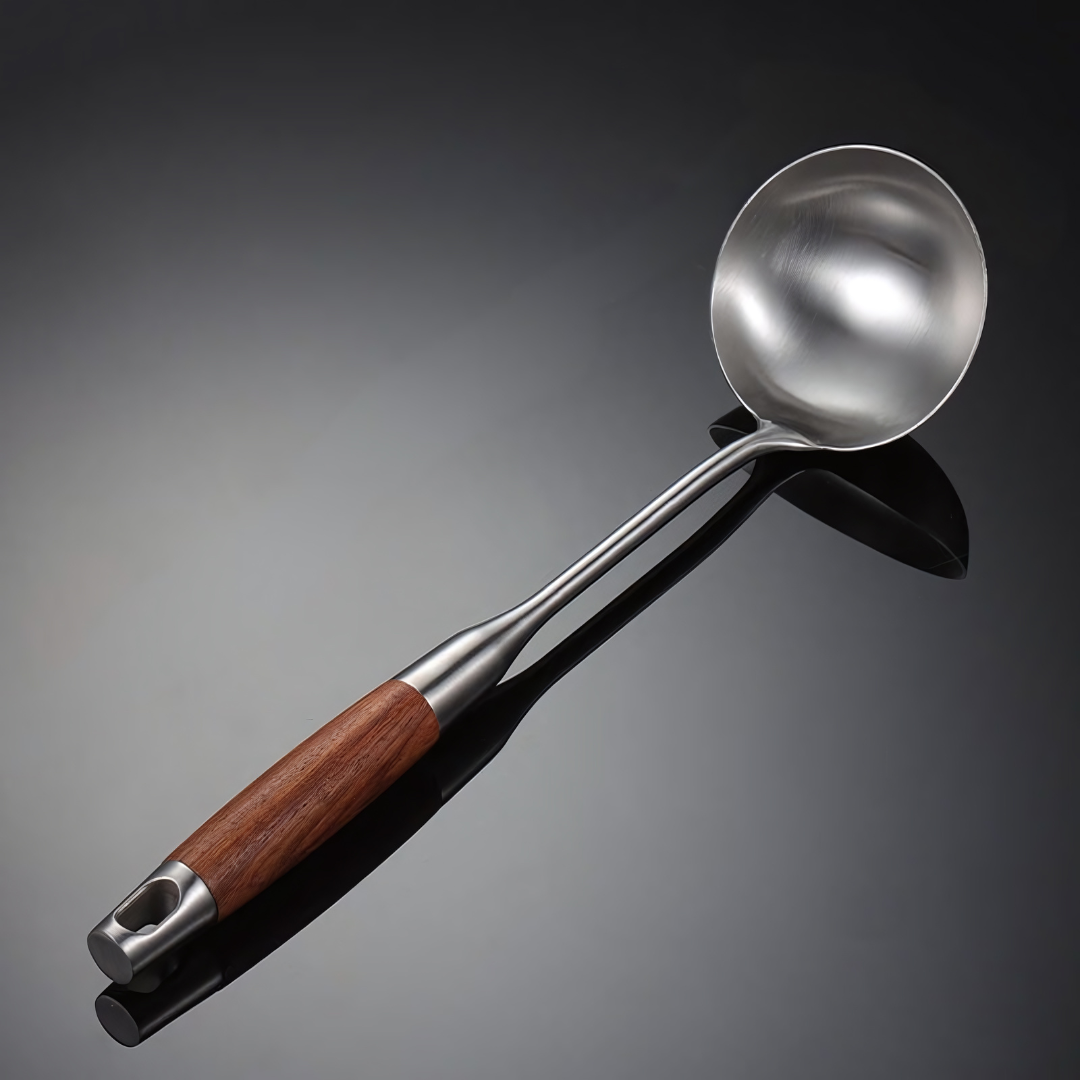 Stainless Steel Wooden Soup Ladle