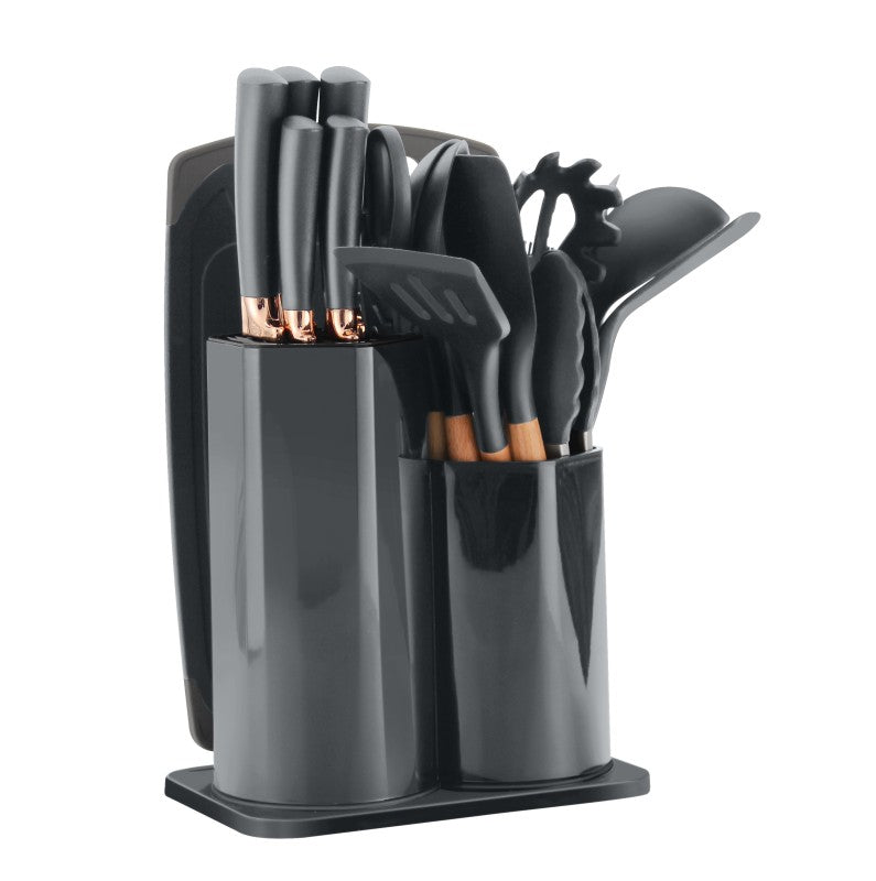 19 Pieces Kitchen Knife & Utensil Set