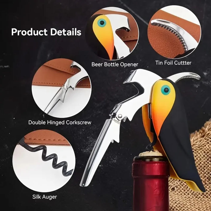 Parrot Themed Waiters Corkscrew