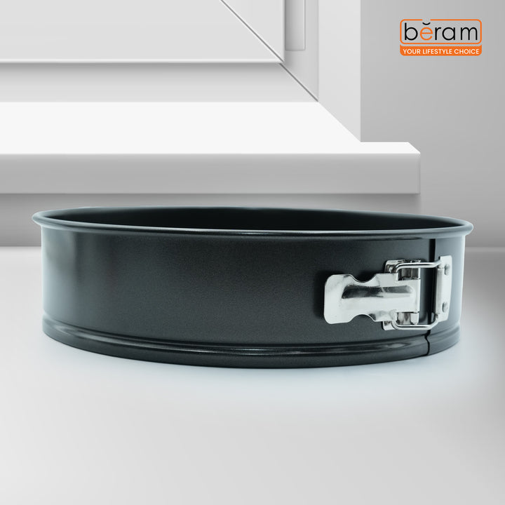 26cm Springform Cake Pan with Interchangeable Bases, Non-Stick premium Coating, Leak-Proof, Oven Safe up to 230°C Classic & Holiday Mold Tree, 3L Capacity