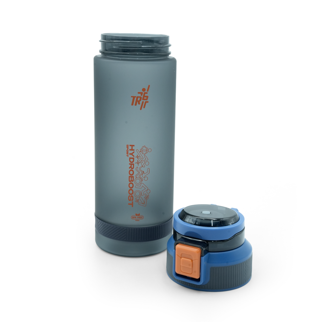 TR6 Hydro Boost Sport Frosted Water Bottle | BPA-Free Tritan | Leak-Proof Flip Top with Safety Lock | Odor-Resistant & Shatter-Proof | Lightweight Eco-Friendly Bottle for Gym, Office, School & Daily Hydration