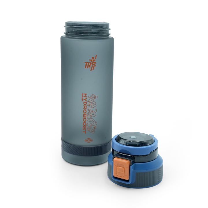TR6 Hydro Boost Sport Frosted Water Bottle | BPA-Free Tritan | Leak-Proof Flip Top with Safety Lock | Odor-Resistant & Shatter-Proof | Lightweight Eco-Friendly Bottle for Gym, Office, School & Daily Hydration