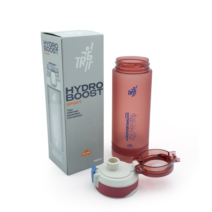 TR6 Hydro Boost Sport Frosted Water Bottle | BPA-Free Tritan | Leak-Proof Flip Top with Safety Lock | Odor-Resistant & Shatter-Proof | Lightweight Eco-Friendly Bottle for Gym, Office, School & Daily Hydration