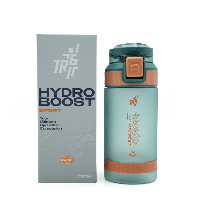 TR6 Hydro Boost Sport Frosted Water Bottle | BPA-Free Tritan | Leak-Proof Flip Top with Safety Lock | Odor-Resistant & Shatter-Proof | Lightweight Eco-Friendly Bottle for Gym, Office, School & Daily Hydration