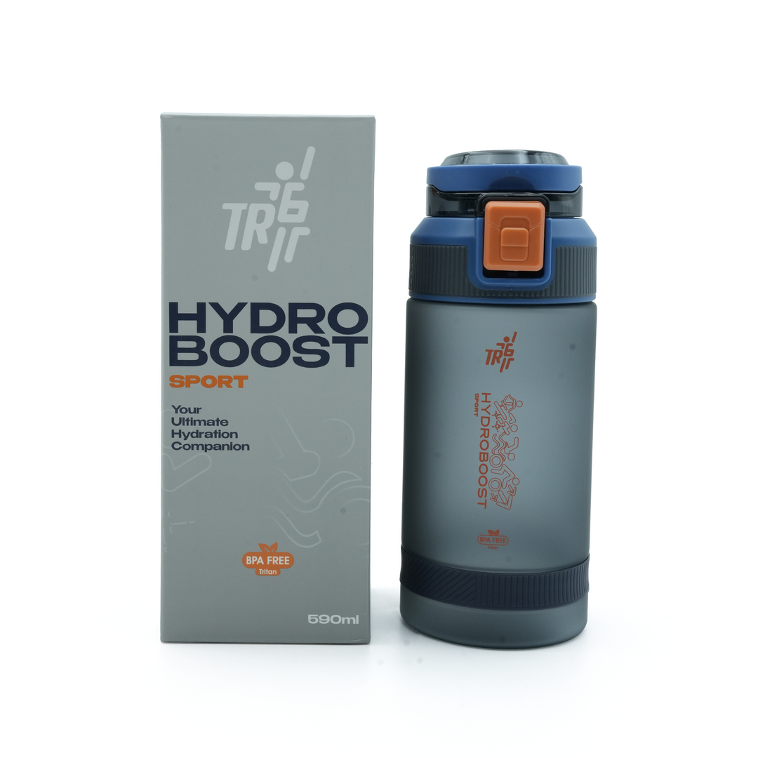 TR6 Hydro Boost Sport Frosted Water Bottle | BPA-Free Tritan | Leak-Proof Flip Top with Safety Lock | Odor-Resistant & Shatter-Proof | Lightweight Eco-Friendly Bottle for Gym, Office, School & Daily Hydration
