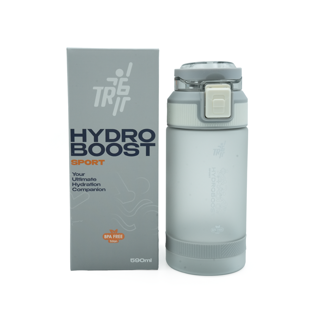 TR6 Hydro Boost Sport Frosted Water Bottle | BPA-Free Tritan | Leak-Proof Flip Top with Safety Lock | Odor-Resistant & Shatter-Proof | Lightweight Eco-Friendly Bottle for Gym, Office, School & Daily Hydration