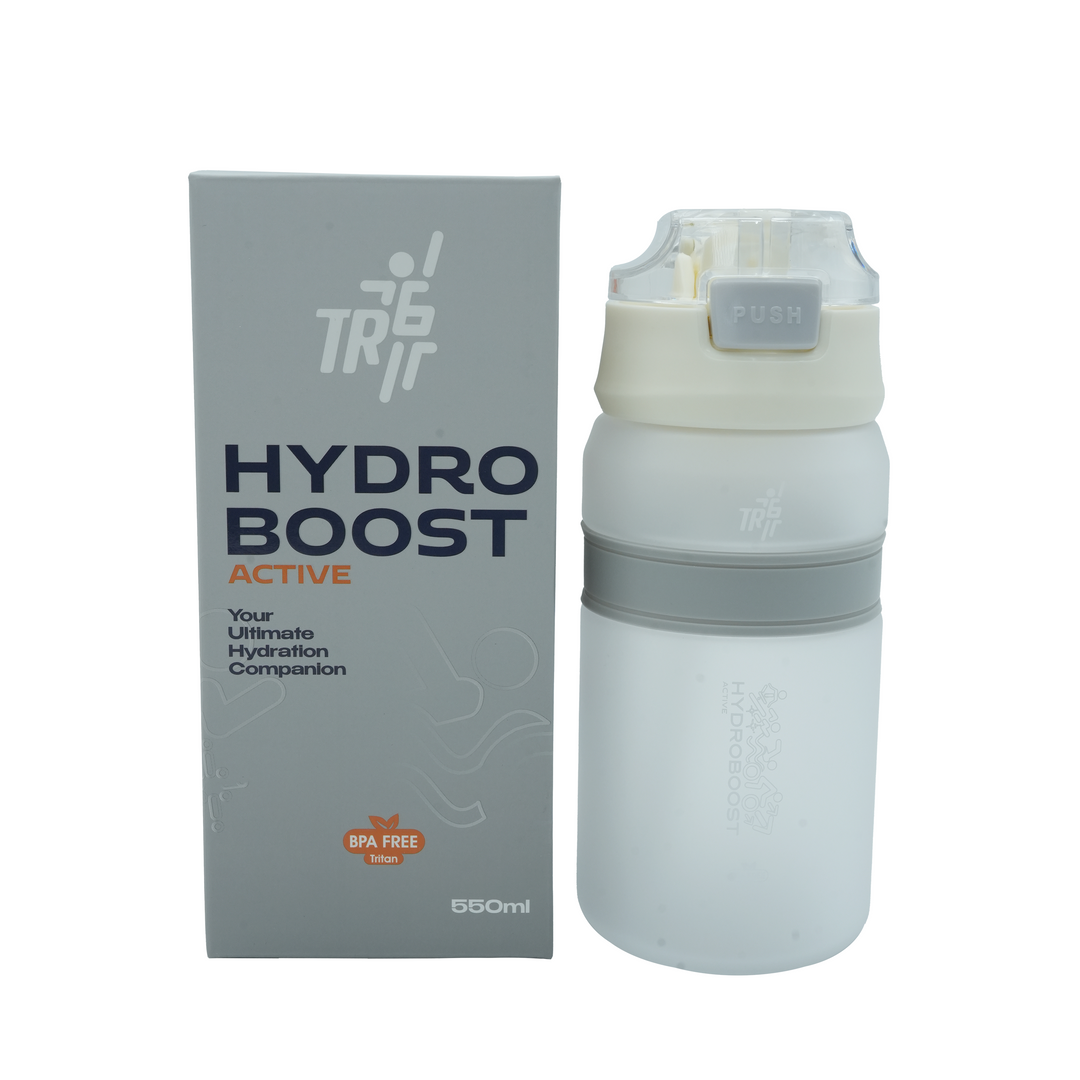 TR6 Hydro Boost Active Water Bottle | Frosted Tritan | BPA-Free | Leak-Proof with Push-Button Lid & Straw | Odor-Resistant, Lightweight, Shatter-Resistant | Eco-Friendly Sports Bottle for Gym, Office & Outdoor Use