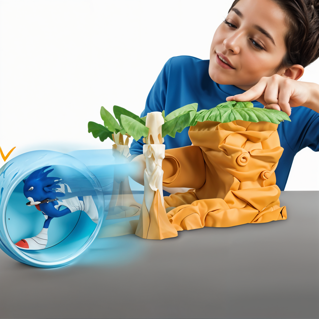 Tomy Sonic Boom Launcher Playset  – Spinning Sonic Action Toy with Glowing Wheel – Includes Launcher and Sonic Figure – Based on the Sonic Boom Animated Series – For Kids Ages 4 and Up