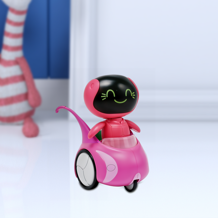 Toy Plus Mini Beat Power Rockers Myo Rocking Babies ,Sound & Head Movement Action Figure , Official Discovery Kids Toy , Interactive Baby Robot Character with Light-Up Face , Collectible Gift for Kids Ages 3+ , Batteries Included