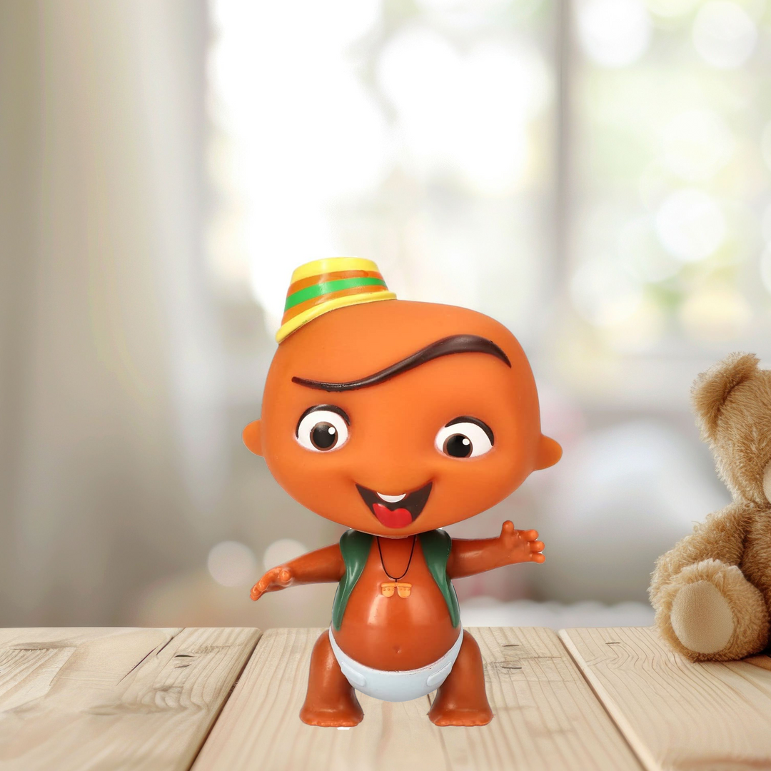 Toy Plus Mini Beat Power Rockers Rolling Rocker Carlos with Bongos – Musical Baby Drummer Collectible Figure with Percussion Accessories – Latin-Inspired Design – Ages 3+ – Posable Arms, Bold Colors, and Rhythm-Filled Play Fun