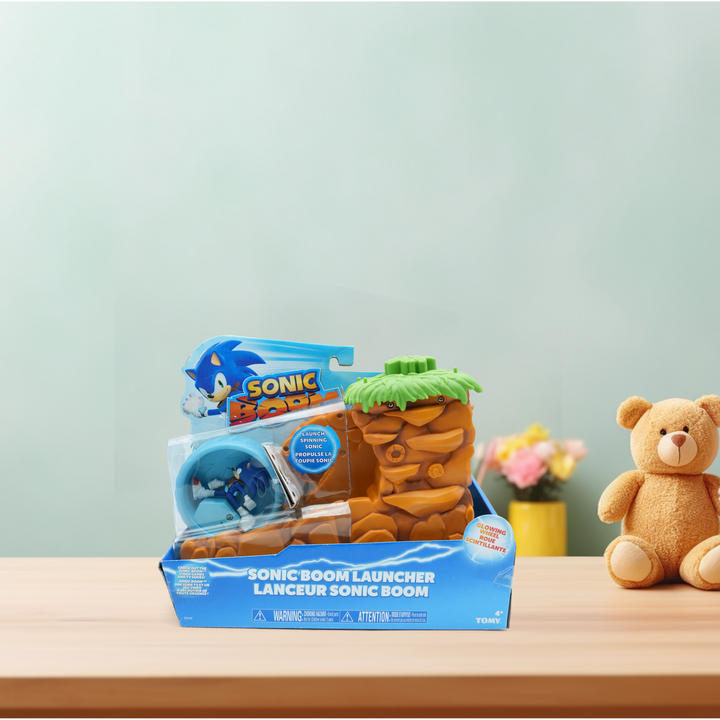 Tomy Sonic Boom Launcher Playset  – Spinning Sonic Action Toy with Glowing Wheel – Includes Launcher and Sonic Figure – Based on the Sonic Boom Animated Series – For Kids Ages 4 and Up