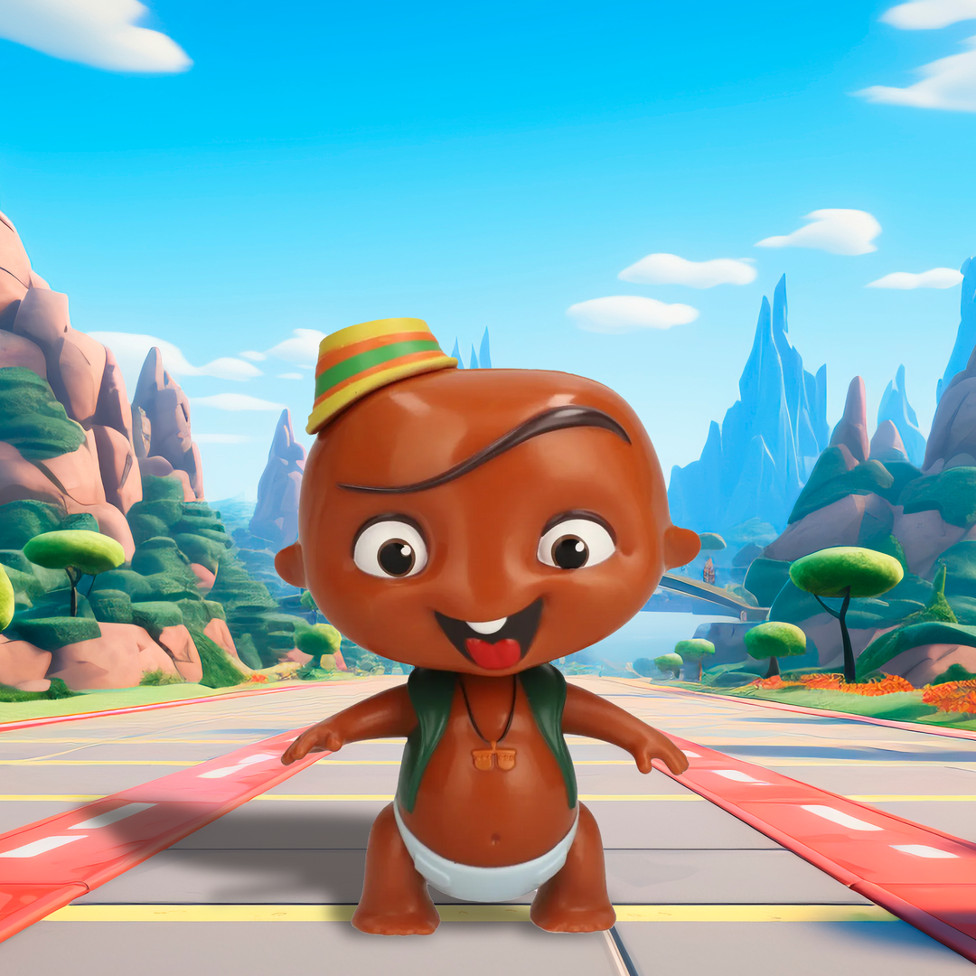 Toy Plus Mini Beat Power Rockers Carlos Rocking Babies – Musical Action Baby Doll with Sound and Head Movement – Official Discovery Kids Collectible – Latin Drummer Character Figure – For Ages 3+ – Bright Colors, Interactive Fun & Rhythm Play Toy