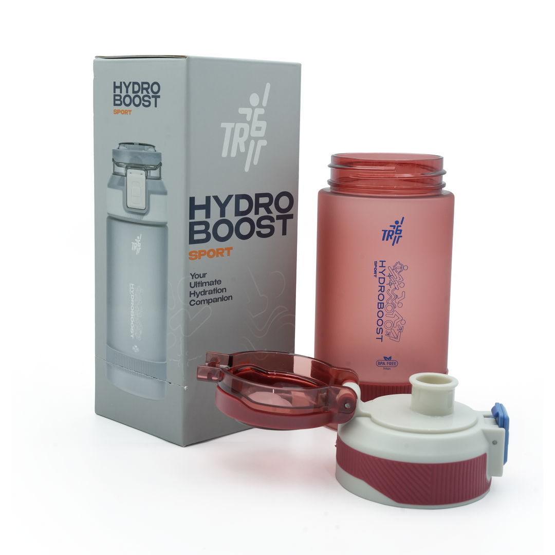 TR6 Hydro Boost Sport Frosted Water Bottle | BPA-Free Tritan | Leak-Proof Flip Top with Safety Lock | Odor-Resistant & Shatter-Proof | Lightweight Eco-Friendly Bottle for Gym, Office, School & Daily Hydration