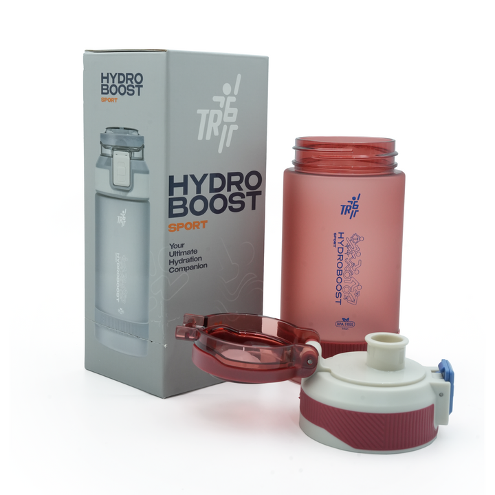 TR6 Hydro Boost Sport Frosted Water Bottle | BPA-Free Tritan | Leak-Proof Flip Top with Safety Lock | Odor-Resistant & Shatter-Proof | Lightweight Eco-Friendly Bottle for Gym, Office, School & Daily Hydration