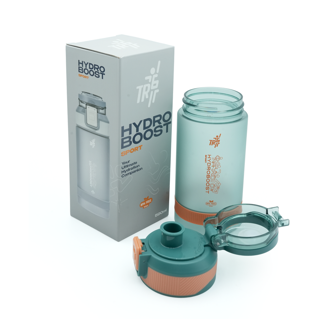 TR6 Hydro Boost Sport Frosted Water Bottle | BPA-Free Tritan | Leak-Proof Flip Top with Safety Lock | Odor-Resistant & Shatter-Proof | Lightweight Eco-Friendly Bottle for Gym, Office, School & Daily Hydration