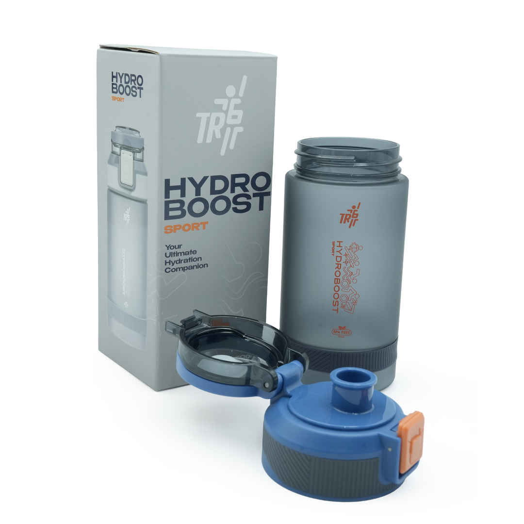 TR6 Hydro Boost Sport Frosted Water Bottle | BPA-Free Tritan | Leak-Proof Flip Top with Safety Lock | Odor-Resistant & Shatter-Proof | Lightweight Eco-Friendly Bottle for Gym, Office, School & Daily Hydration