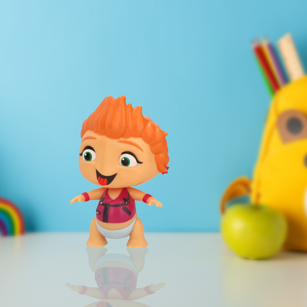 Toy Plus Wat Rocking Babies – Mini Beat Power Rockers Sound & Movement Action Figure with Head Motion – Musical Collectible from Discovery Kids Series – Try Me Feature – Battery Operated Toy for Kids Ages 3+ – Bright Colors & Fun Design